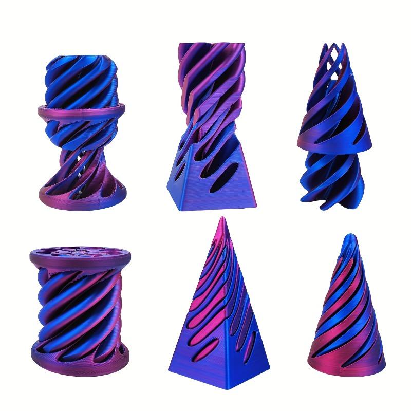 

3D Printed Spiral Cone Fidget Toy Stress Relief 1 set фиолетовый
