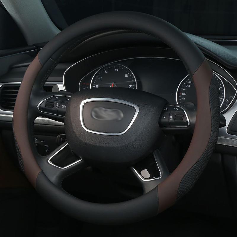 Non-slip Breathable Massage Car Steering Wheel Cover for All Seasons