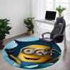 1 pièce Tapis Rond Minion pour Bureau, Tapis d'Intérieur Convient pour Bureau, Chambre à Coucher Salon Décoration de Maison, Déco de Pièce, Offic a0928110