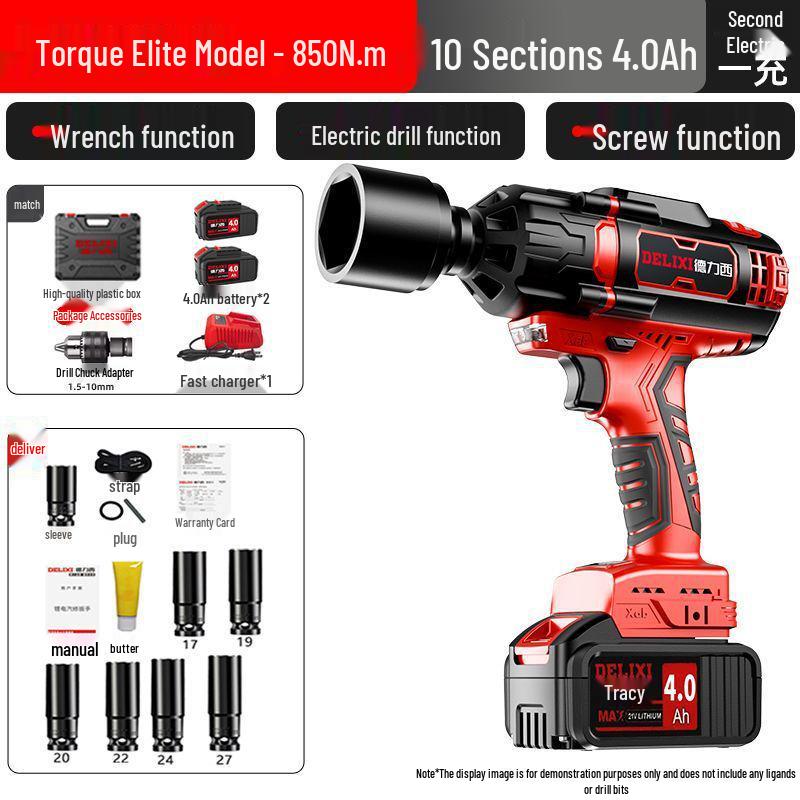 Delixi Electric Heavy-Duty Brushless Lithium Ratchet Wrench