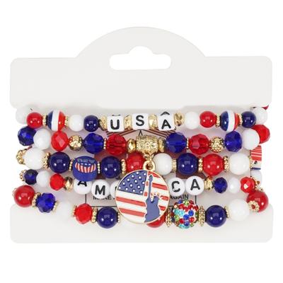 Unique Bracelet Artificial Crystal Elastic Bracelet Handmade Bracelet Fashion Accessory for Parties and Festivals