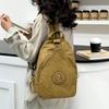Retro Large Capacity PU Backpack Women's Chest Bag