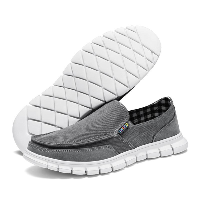 Foot Cover Canvas Loafers Men'S One-Pedal Casual Shoes Old Beijing Cloth Shoes Spot