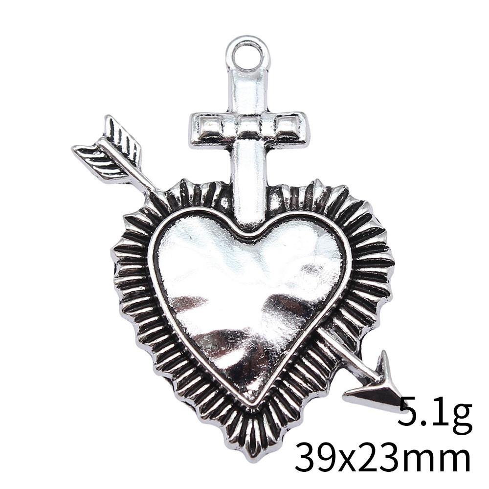 Christmas Decorations Charms Jewelry Gothic Style Peach Heart Charms Pendant Items Craft Pendants