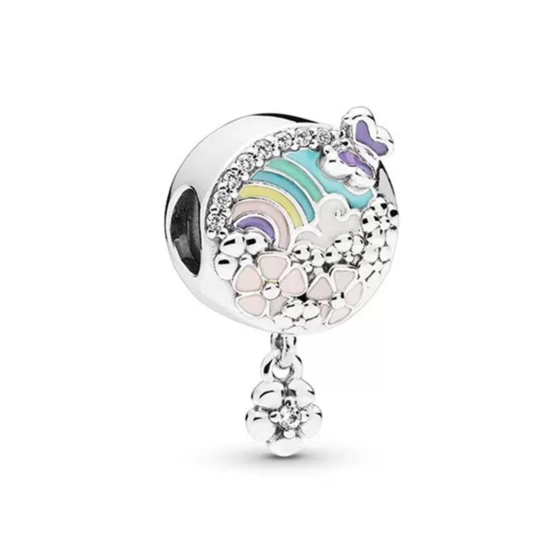 Original Pink Charm Fit Original Bracelet Camera Family Tree&Heart Cupcake Crown Cherry Blossoms Beads Diy Jewelry Gift