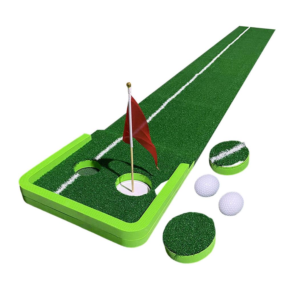 Golf Green Putting Mat Foldable Game Practice Trainer Aid Portable for Beginners,