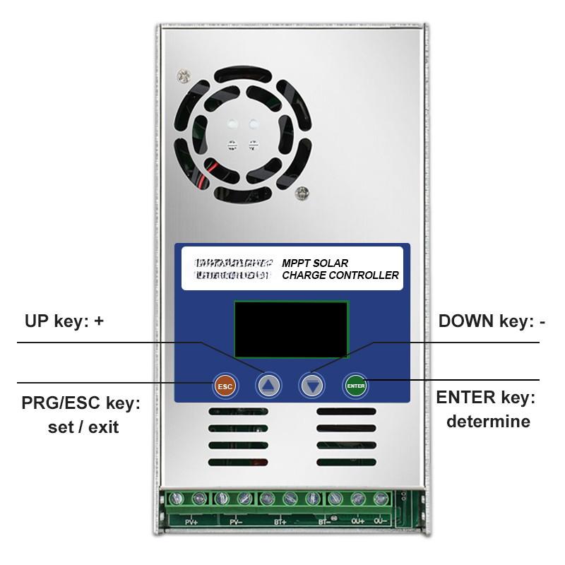 60A MPPT Solar Charge and Discharge Controller 12V 24V 36V 48V Auto for Max PV 190V DC Lead Acid Lithium Battery