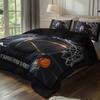 3pcs Vibrant Sports Basketball Duvet Cover Pillowcase Bedding Set Youth Kids Girl Boys Birthday Bedroom Decoration Full Size