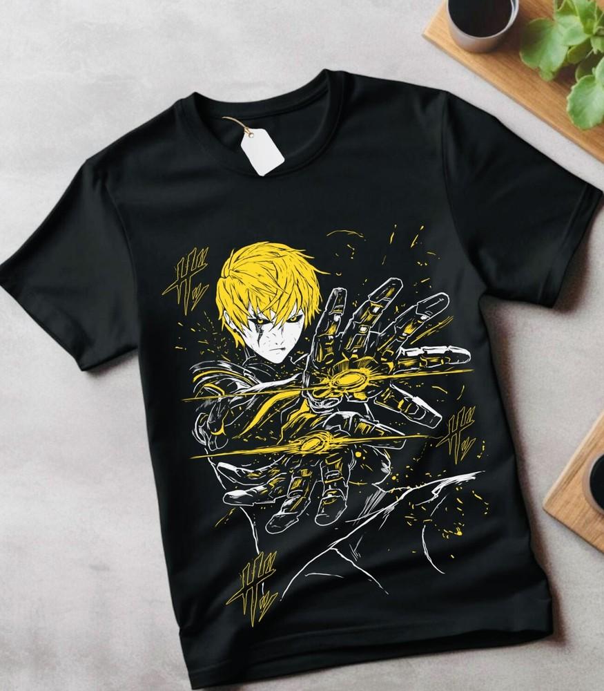 

Genos One Punch Man Anime Manga Villain Unisex Tshirt T-Shirt Soft gift family XL