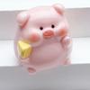 Cute Mini Cartoon Piggy Ornaments Resin Pink Pig Computer Desktop Home Decoration Office Garden Car Decor Accessories Gift