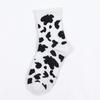 Fashion Women Black White Funny Autumn Cartoon Women Socks Cow Socks Cotton Hosiery Cow Print
