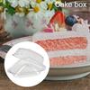 100PCS Triangles Plastic Pie Sandwich Cake Pizza Box Transparent Container Pizza Dessert Food Storage Creative Food Preservation