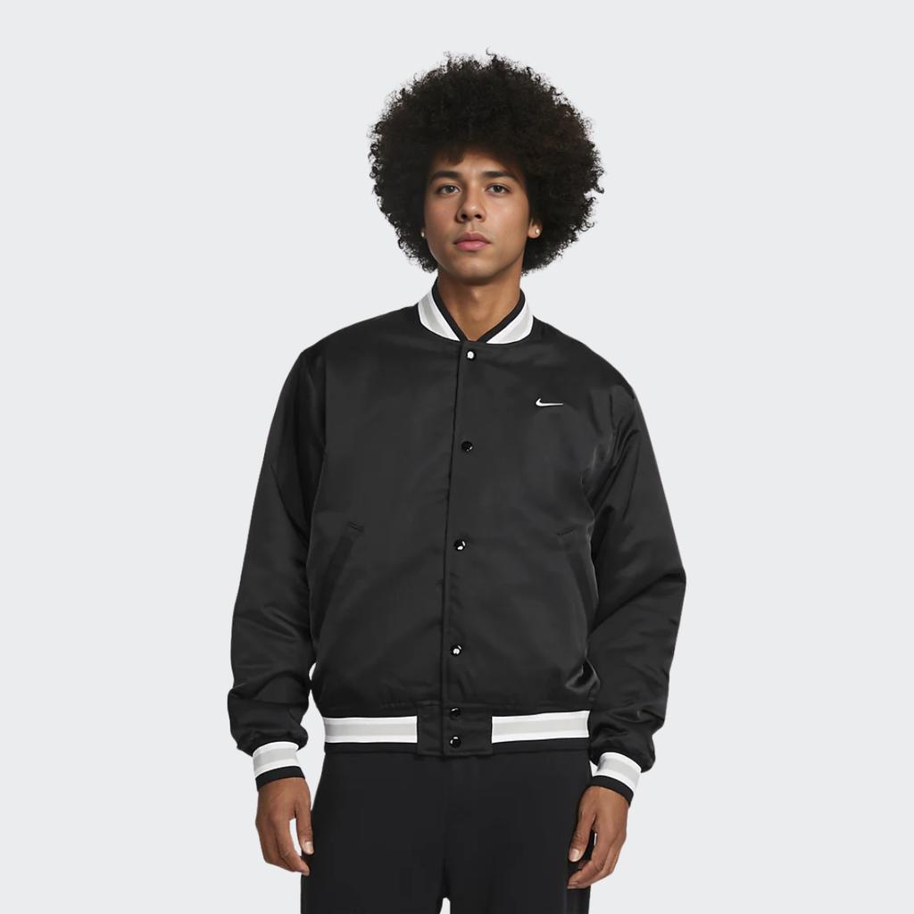 Nike Sportovní bunda Authentics Dugout Jacket (Velikost Asie) Černá/Bílá Pánská Streetwear DX0659-010