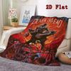 Horror Pumpkin Head 2D Flat Pattern Flannel Blanket High quality All Seasons Warmth and Comfort Perfect for Christmas Gifts.SMT0917376