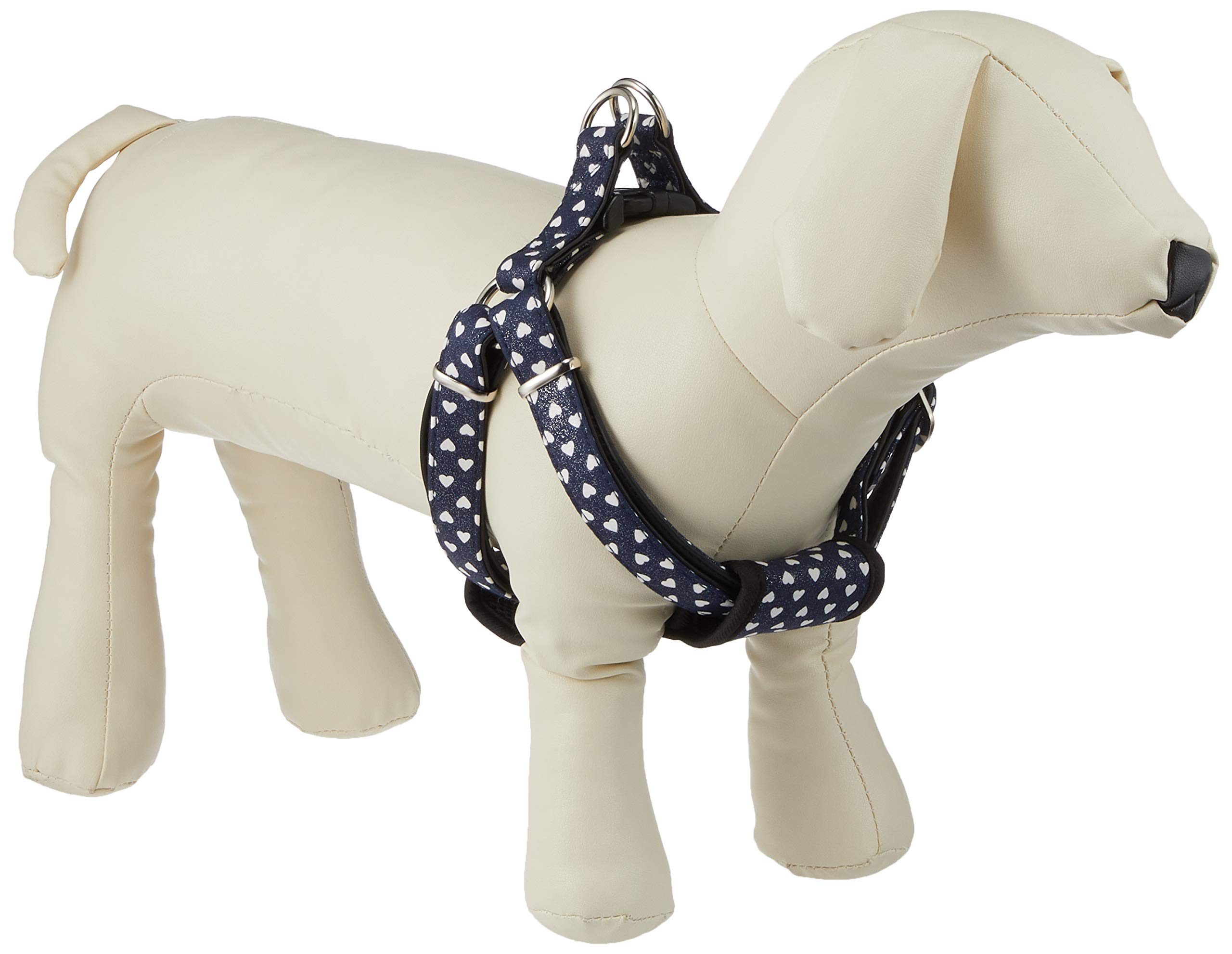 

Meister Cushion Harness, Lame Heart, Navy, Size M