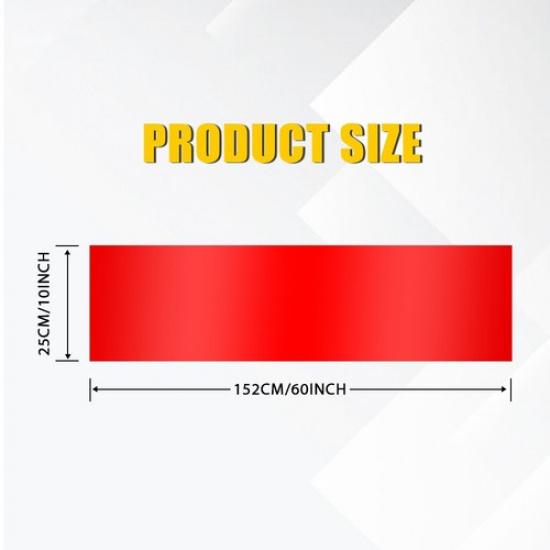 Sun Visor Strip Windshield Banner Vinyl Premium Blank Decal Red 60" X 10"