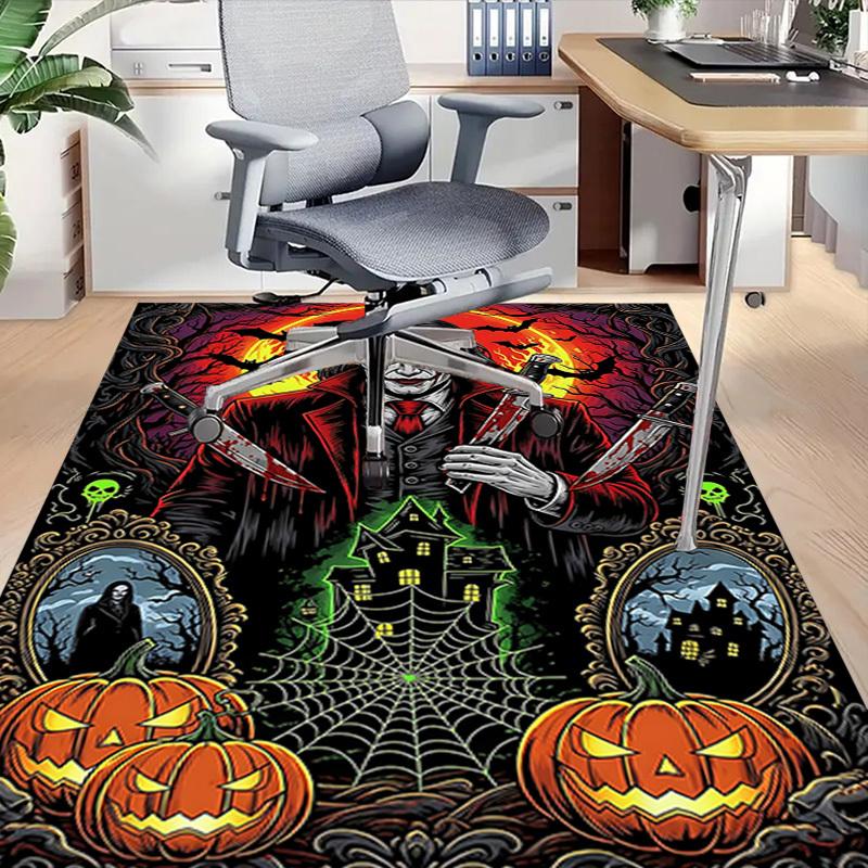 1PC Halloween Horror Extra Large Non Slip Floor carpet, Office, family, bedroom, Studio Large Area Rug Indoor Rugs