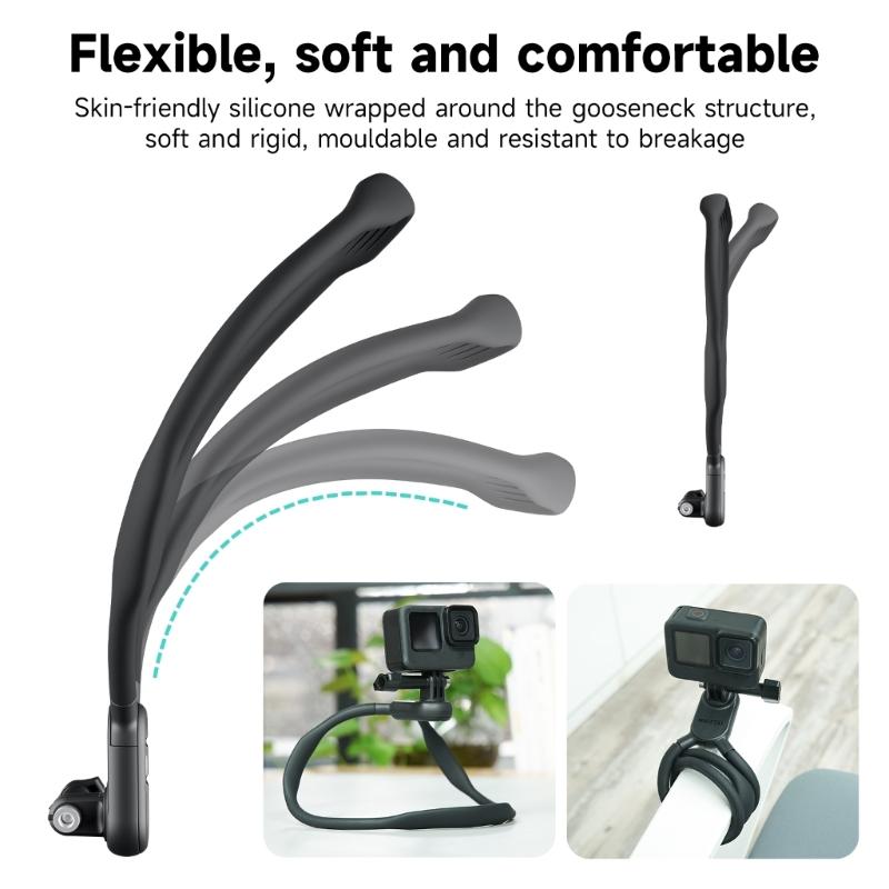 POV Neck Hold Mount Chest Mount for 11 10 9 8 7 6 5 Insta360 Action Silicone Action Camera Accessories