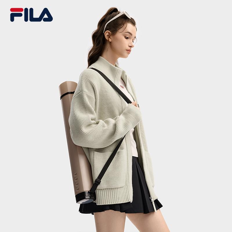 FILA Original Casual Fashion Sports Versatile Soft Comfortable Loose Knit Sweater Unisex sweater F51U549405FBG