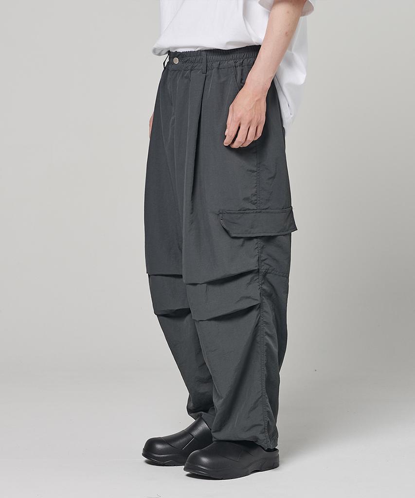 Akesi Wide Parachute Balloon Pants Charcoal