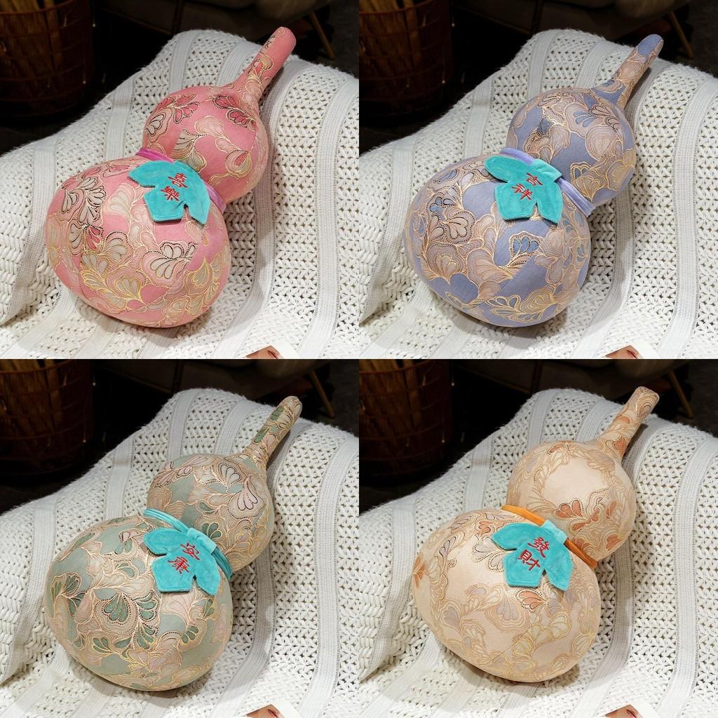 Kürbis Traditionelles Plüschtier Kissen Goldfolie Feng Shui Dekor Puppe Kinder