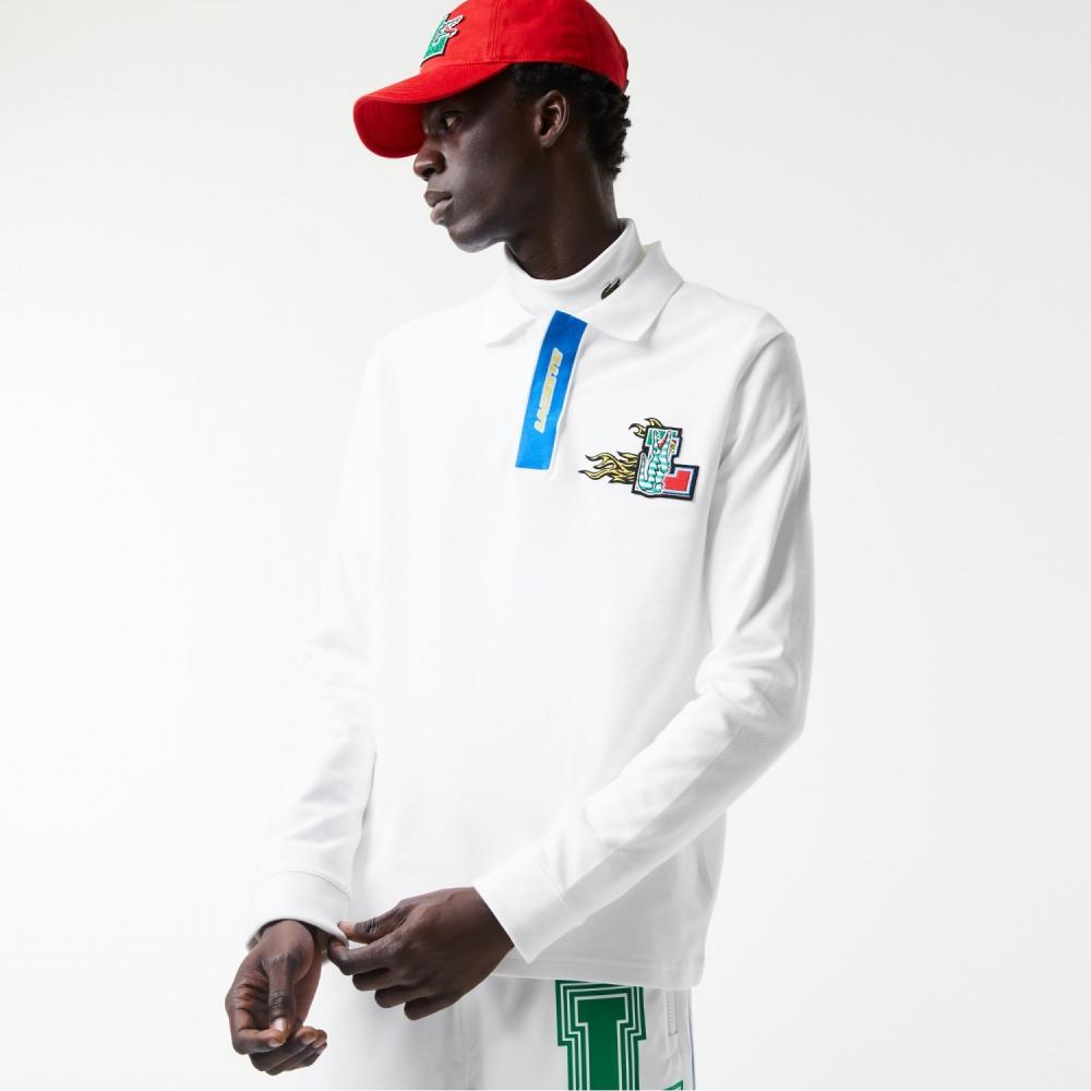 

LACOSTE Мужская рубашка-поло с длинными рукавами Holiday Detail PH2523 52N 001