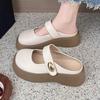 Fashion Platform Women Slippers 2025 Autumn Fashion Mules Shoes Designer Elegant Slingback Sandals Cozy Casual Walking Zapatillas Mujer
