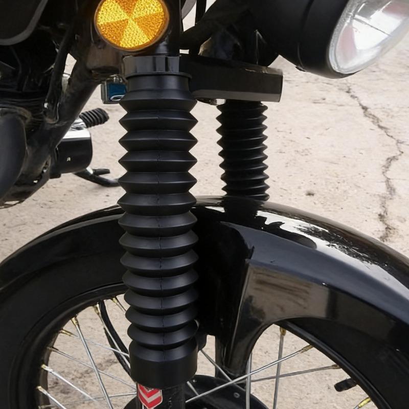 2Pcs Motorcycle Front Fork Shock Absorber Dust Cover Rubber Gaiters Gators Boots Dustproof Sleeve Protector Damping Accessories