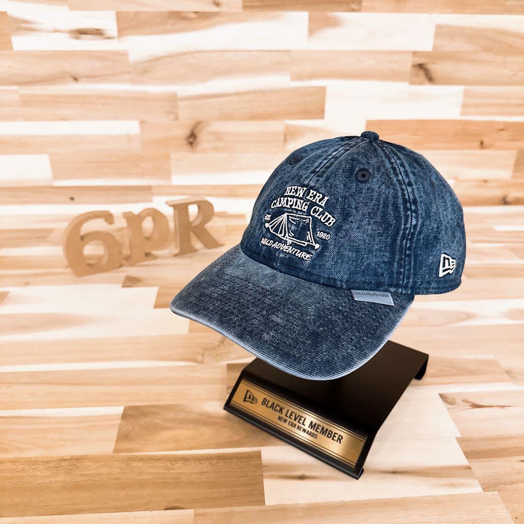 

[USED] Discontinued New Era Camping Club Washed Denim Cap, Navy