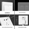 86 Type Wall Panel: Single Gang Light Switch & Socket