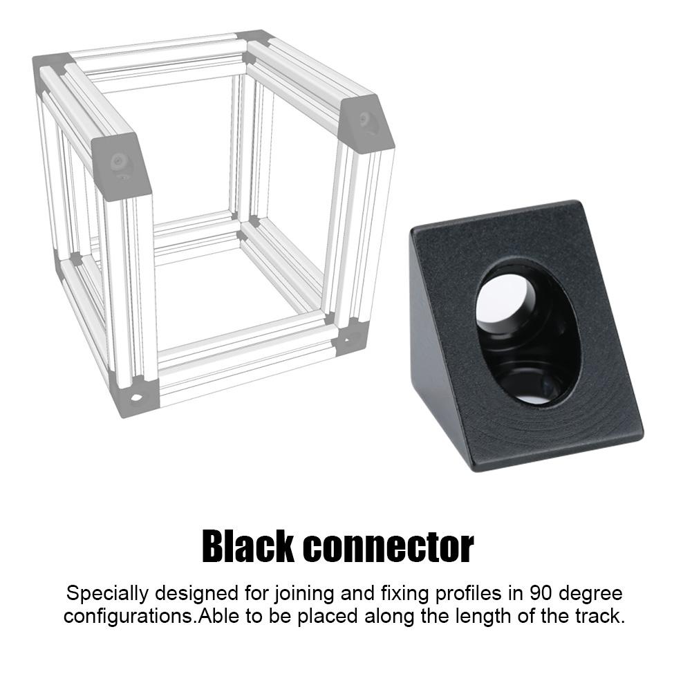5PCs 3D Printer Accessories for V-Slot  C Beam Triangle Connector V Groove Connection Angle