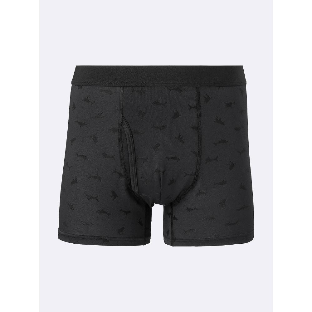

Gu By Uniqlo Стильные сухие боксеры шорты Акула 09 BLACK/S