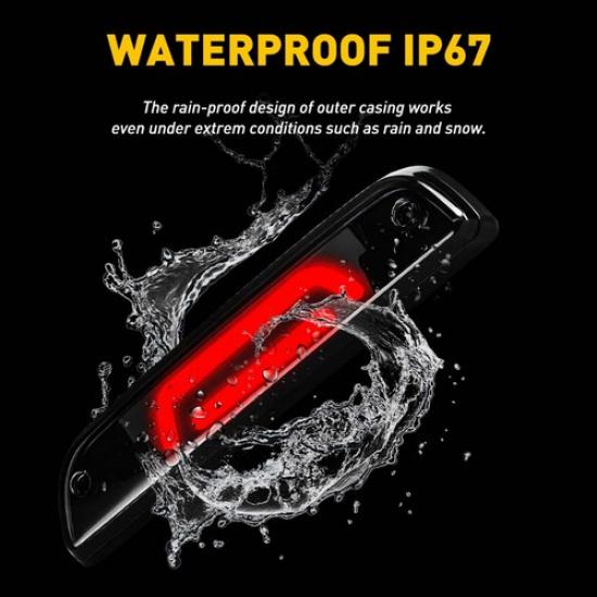 Smoked LED Third 3rd Rear Stop Brake Tail Light Lamp For 1995-2017 Toyota Tacoma