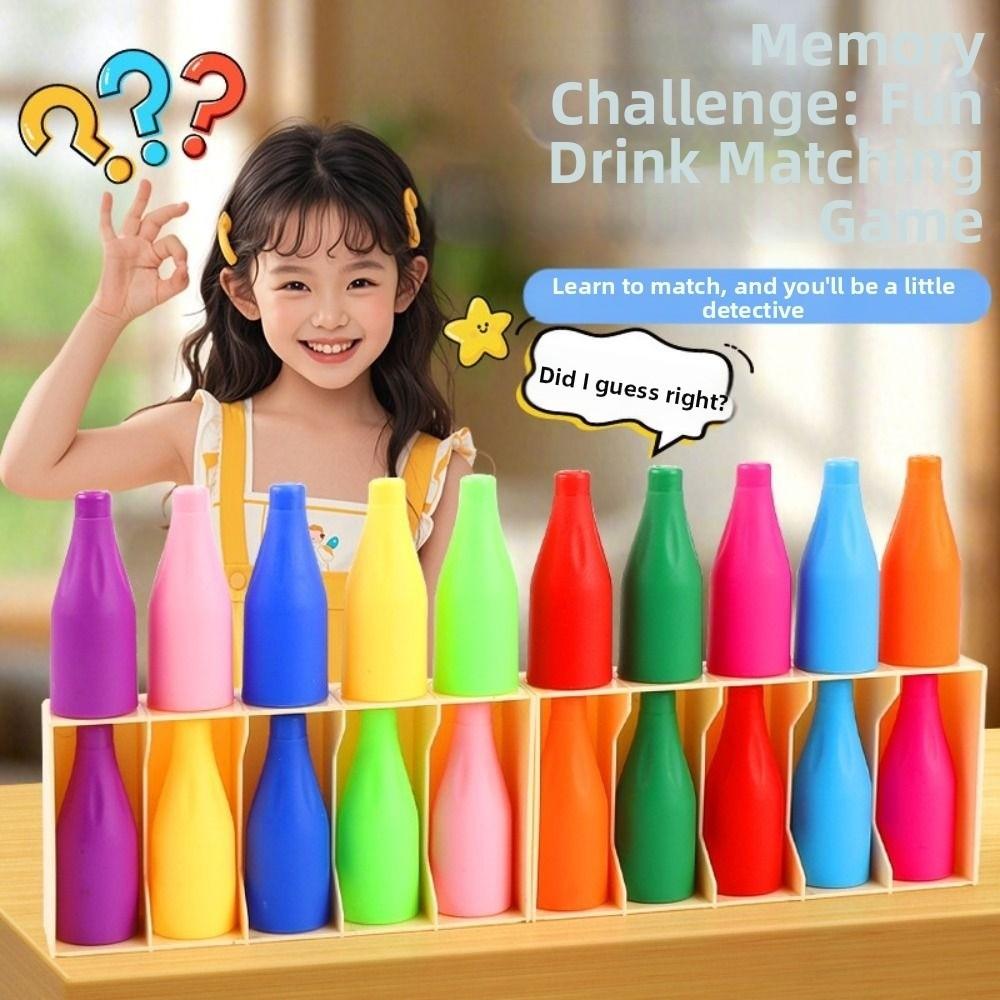 2Set Creative Bottle Matching Game Logical Thinking Montessori Color Sorting Toys Family Party