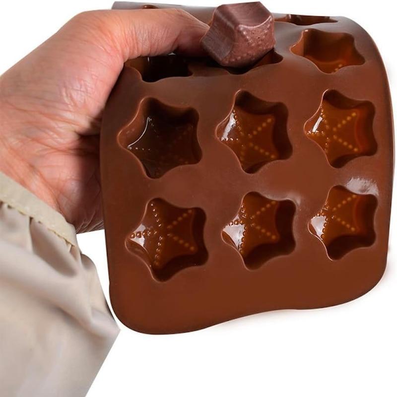 Forma Premium Non-Stick 15-Star Silicone Mold, for Homemade Chocolate, Candies, Jelly or Ice Cubes