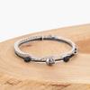 Jbans Classic Line Point Scenty Double 1098 Chain Skull Pendant String 1235Bk Bracelet Set (C2501-Se394_Bk)