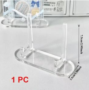 1 шт Акриловая подставка для демонстрации прозрачная многофункциональная мольберт для тарелок карточек произведений искусства и фотографий 1680₽