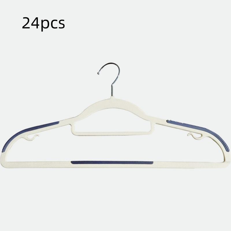 Plastic Clothes Hanger Non-Slip Adult Home Use Wardrobe Hanger for Bedroom Balcony Drying Garment Rack