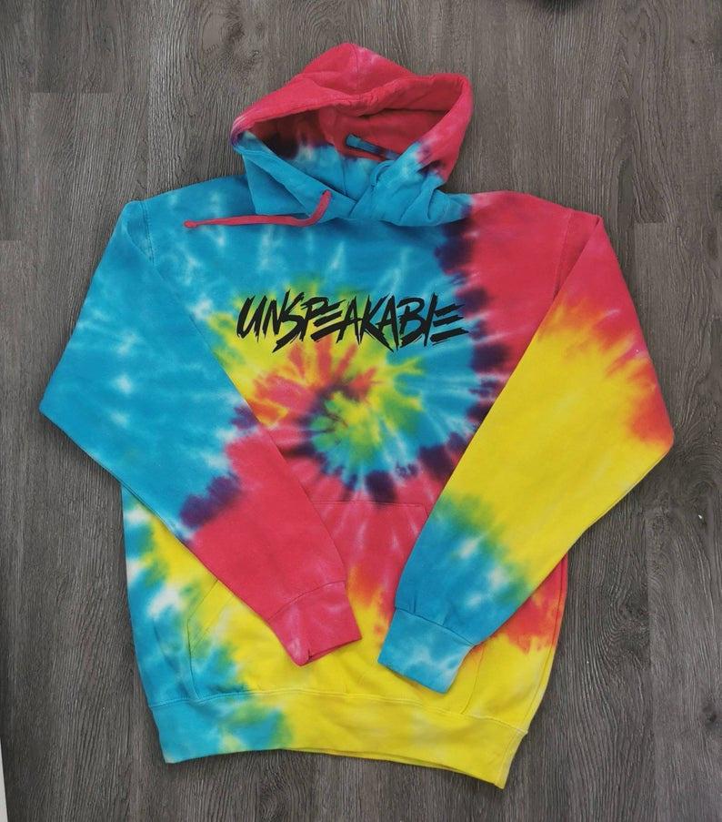 

Детская толстовка с капюшоном Flip Unspeakable Tie Dye Merch, унисекс, игровое видео на YouTube