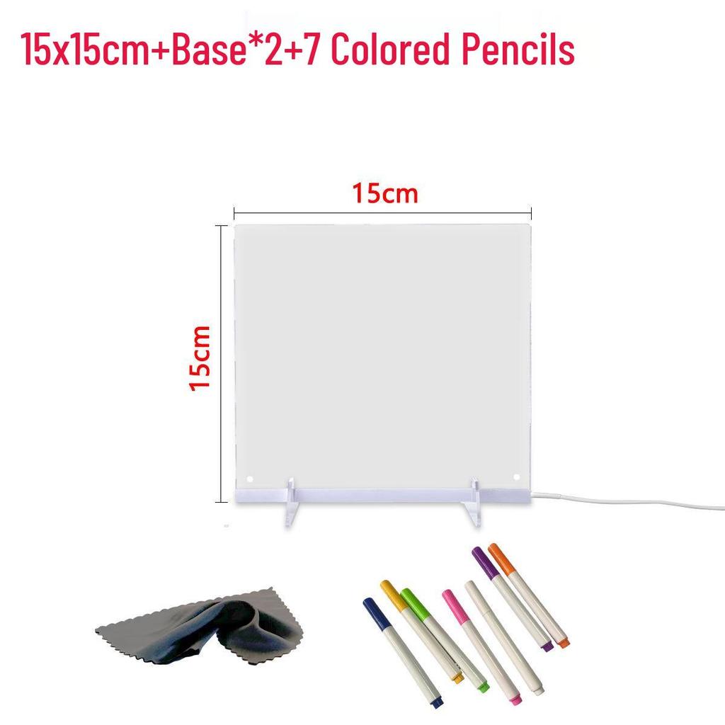 LED Luminous Acrylic Drawing Display Board Stand