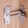 Stainless Steel Right Angle Locking Latch Sliding Barn Door Lock Doors Windows Safety Security Home Anti-Theft Guard