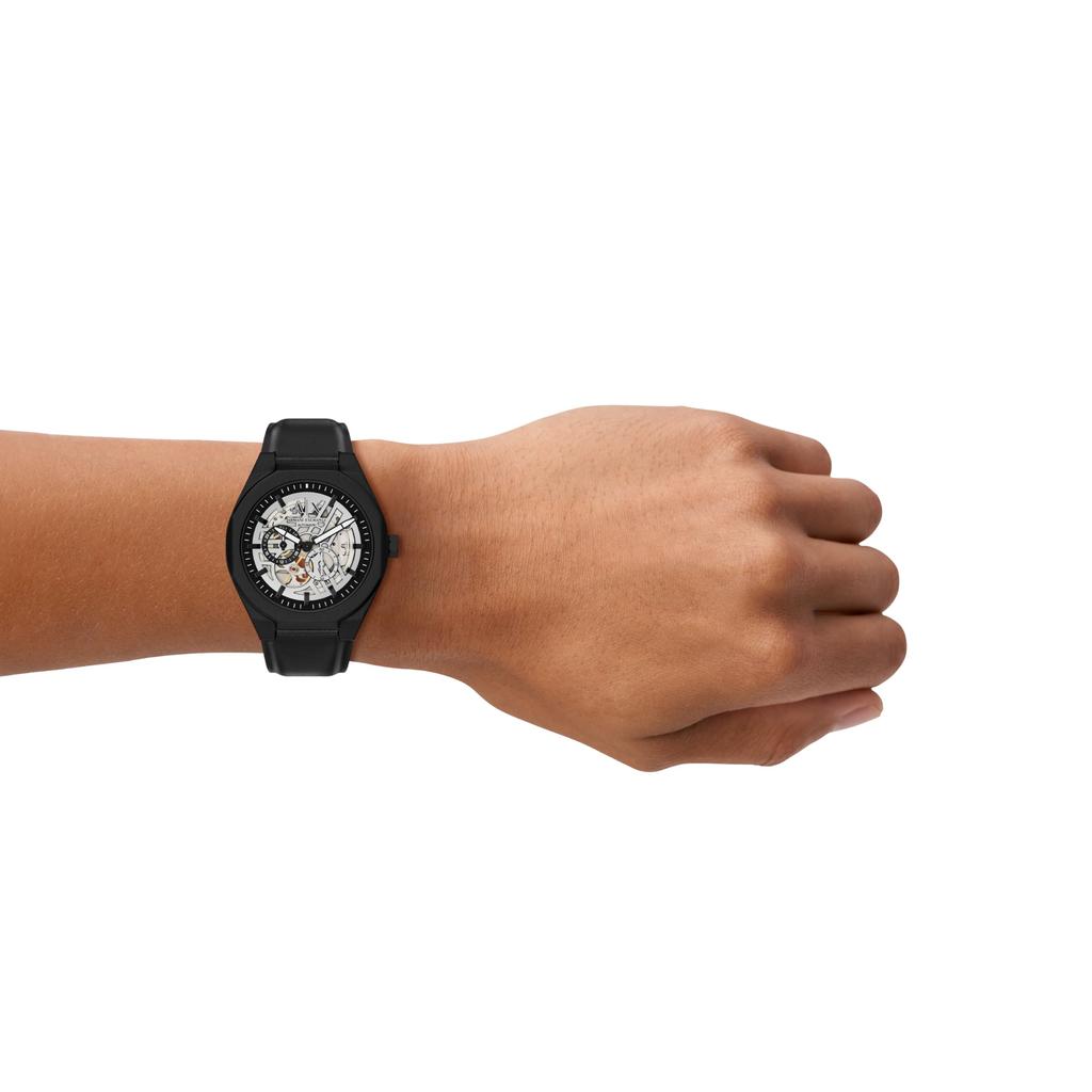 Armani Exchange Analog Leather Watch AX4297 Men's