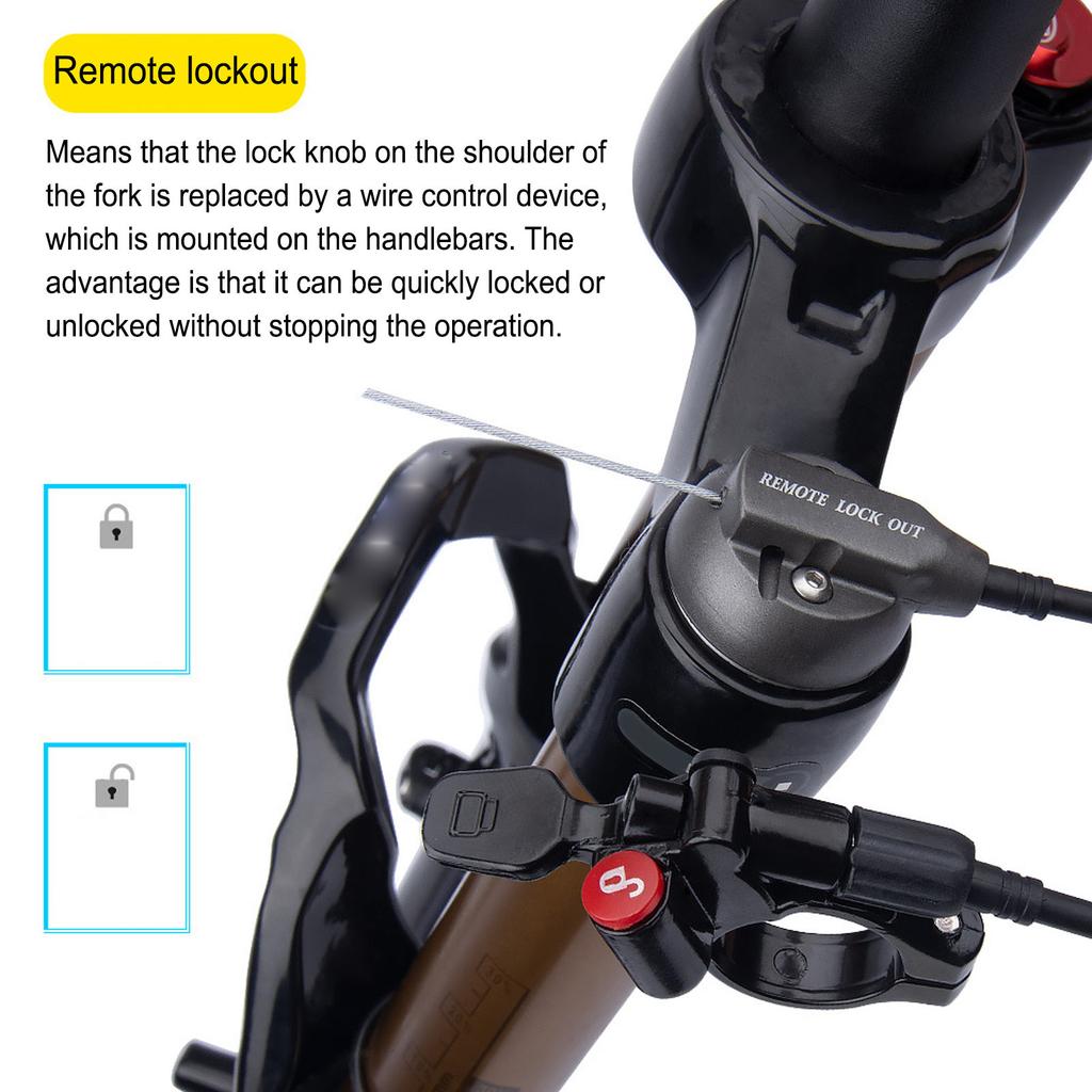 29in MTB Front Suspension Fork Golden Shock Absorb Straight Steerer Remote Lockout Front Fork Bike Parts for XC AM