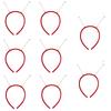 10Pcs Plain DIY Headband Soft Hair Hoop Headbands with Springs Plastic Hair Hoop Plain Headband Soft Crafting