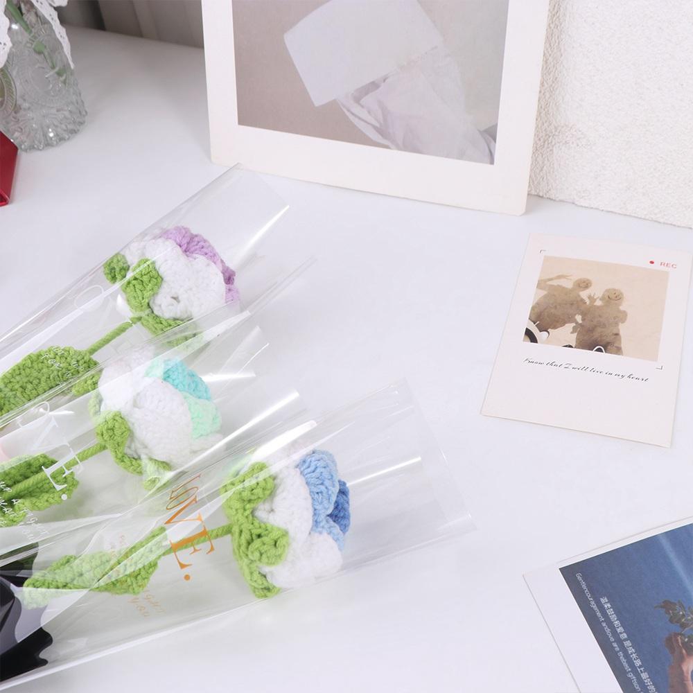 50pcs Package Supplies Wrapping Paper Transparent Bouquet Packing Material  Valentine's Day