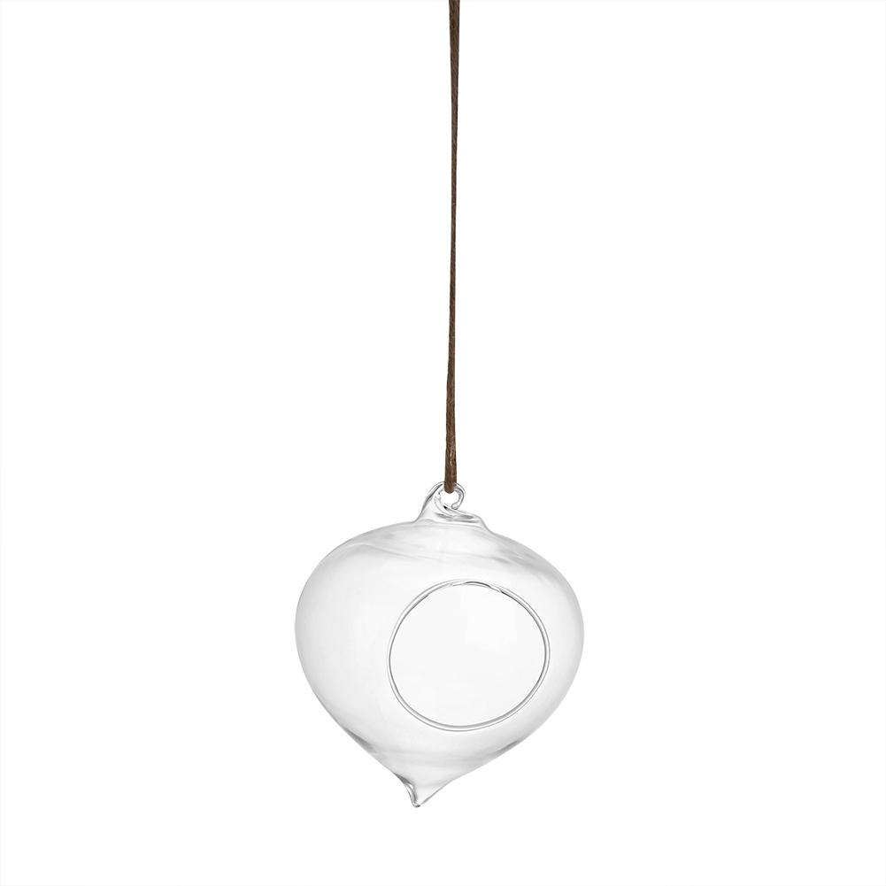 Flowerpot Succulent Plant Container Hanging Glass Vase Home Garden Decor