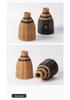 Hand-Woven Vintage Rattan-Style Vase: High-End Living Room Decor for Dried Flowers