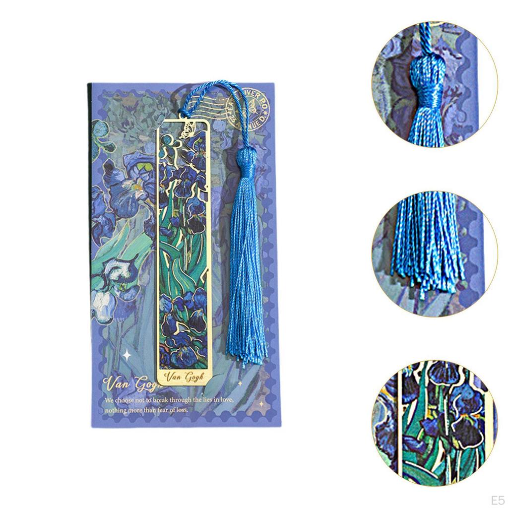 3 Pack Flower Bookmarks, Book Markers with Tassels, Accessories for Men And Women