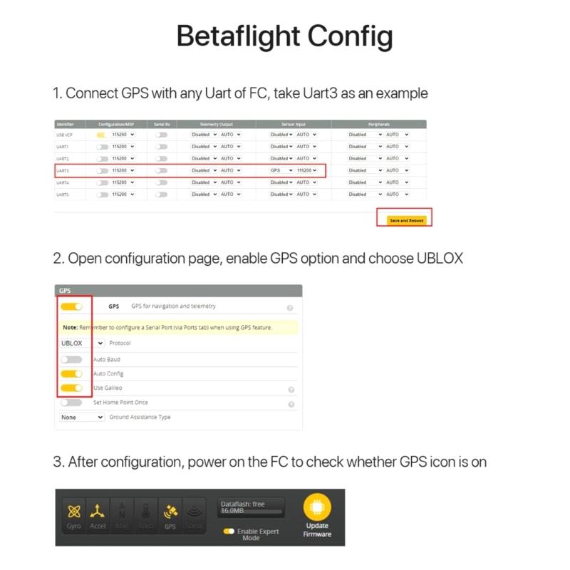 M10Q-120 Navigate 5883 Compass Double Protocol NMEAU BL0X For FPVRacingDrones LongRanges Fast Positioning