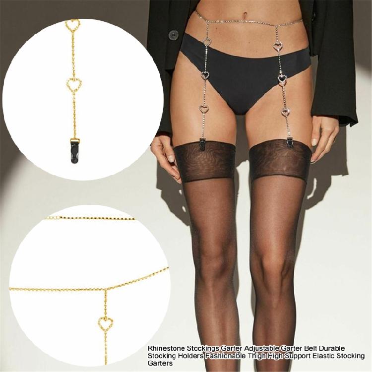 Women Waist Chain Rhinestones Garter Clip Sexy Leg Chain Antislip Suspender Clip Thigh Belt Body Jewelry Waist Decors